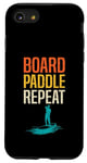 Coque pour iPhone SE (2020) / 7 / 8 Board Paddle Repeat Stand Up Paddleboard SUP