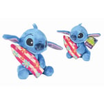 Peluche Stitch et planche de surf 35 cm  