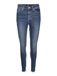 VERO MODA Women's Vmsophia Hr Flex Skinny JNS Li3105 Noos Jeans, Dark Denim Blue, 8/XXL/L