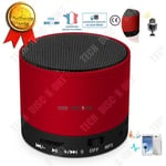 TD® Haut parleur bluetooth étanche enceinte waterproof voiture portable sans fil mini microphone lecteur MP3 noir blanc