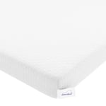 WOWTTRELAX Memory Foam Mattress Topper Double Bed, 3 IN Dual-Layer Extra Thick, Flexible Ventilated Design With Washable & Removable Knitting Cover, Back Pain Support (135x190x7cm)