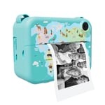 Digital Instant Camera with Print Paper Kids Child Selfie Video Camera3388