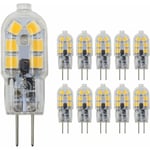 10st, G4 LED-lampor G4 dubbelstiftsbas 1,5W (motsvarande 20W hal