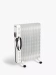 John Lewis 2500W Oil Filled Radiator, White