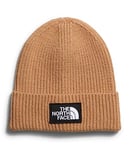 THE NORTH FACE Logo Box Beanie Hat Almond Butter One Size