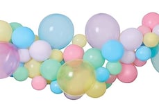 Ciao - Kit Guirlande Ballons DIY Macaron (65 Ballons Latex 300 cm), Multicolore Pastel