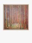 John Lewis Gustav Klimt 'Tannenwald I' Wood Framed Canvas Print, 94 x 94cm, Orange