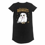 Harry Potter Dam/Dam Hedwig T-shirt Klänning S Svart Black S