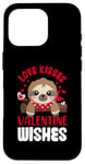 iPhone 16 Pro Love Kisses Valentine Wishes Sloth Valentine's Day Couple Case