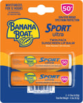 Banana Boat Spf#50+ Sport Ultra Lip Balm - Twin Pack