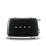 Smeg - 4 Slot Toaster Black - Paahtimet