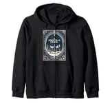 A Christmas Carol Book Cover - Winter Wonderland Sleigh Zip Hoodie