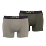 Levis Kalsonger 2P Men Optical Illussion Boxer Brief Khaki bomull Medium Herr