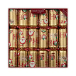 Racing Santa Ho Ho Ho! Large Handmade Luxury Christmas Crackers (6 Pack)