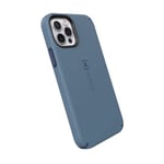 Speck Produits Candyshell Pro Coque pour iPhone 12 et 12 Pro, modèle 6,1", Compatible avec MagSafe, Bleu mystère/Denim délavé