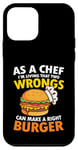 Coque pour iPhone 12 mini Faites un bon hamburger pour un mangeur de hamburger