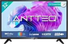 Ab 32D1 Téléviseur 32 Pouces (Tv 80 Cm), Dolby Audio, Led, Triple Tuner Dvb-C/T2/S2, Ci+, Hdmi, Usb, Sortie Audio Numérique, Mode Hôtel Inclus 2024