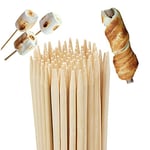 relaxdays brochettes en Bambou, Lot de 100, Pics de 90 cm de Long, feu de Camp, bâtons de 7 mm Ø, Nature