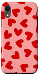 Coque pour iPhone XR maneater coeur amour valentines rouge rose mignon rétro girly y2k