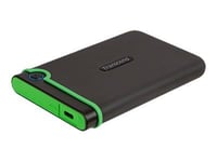 Transcend StoreJet 25M3C - Disque dur - 2 To - externe (portable) - 2.5" - USB 3.1 Gen 1 - gris de fer