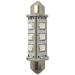 1852 LED-lantern pinol/spollampa 42mm 10-36V 1,2/10W grön - 2 st.