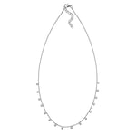 Duran Exquse - Collier ras du cou Pretty Jewels, 9 chatons en zircon, 38 + 4 cm, Pequeño, Argent, Zircon