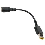 Rectangle Plug to DC 7.7x5.4mm Female Cable Converter for Lenovo X1 Laptop Power