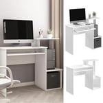 Vicco Bureau Karl, table de travail, bureau informatique, table PC, tablettes, table de bureau