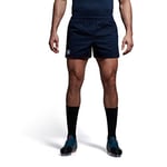 Canterbury Men's Professional Cotton Shorts | Rugby Short | Internal Drawstring & Pockets | Gym/Training Short, Navy, 5XL