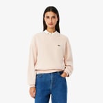 Lacoste Pull coton point mousse Taille 46 Rose Angora