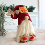 Lovely Faceless Old Man Doll Red Hat Dwarf Doll Xmas Dwarf Doll  Holiday