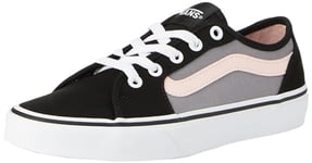 Vans Femme Filmore Decon Basket, Pop Grey/Black/Pink, 35 EU