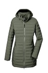 G.I.G.A. DX Femme Parka matelassée/parka fonctionnelle avec capuche amovible GW 14 WMN QLTD PRK_Bacarya, oliv, 34, 42300-000