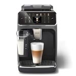 Philips Machine à Expresso LatteGo Automatique Series 5500, Technologie SilentBrew & Quick Start, Café Aromatique avec Grains Fraîchement Moulus, 20 Boissons Chaudes et Glacées, Gris (EP5544/50)