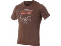 Brubeck Ss12650a Kortärmad T-Shirt För Herrar Outdoor Wool Pro Brun M - Diamond 3