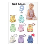 Butterick 3405 - Babysett NB (NB-S-M)