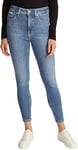 Calvin Klein Women’s High Rise Super Skinny Fit Ankle Length Jeans, Blue (Denim Medium), W34