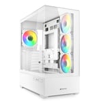 Sharkoon AK6 RGB Boîtier PC ATX Blanc