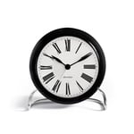 Arne Jacobsen Clocks Roman Bordsur Ø11 cm vit/svart