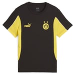 Bvb Ftblarchive Tee Jr PUMA Black-faster Yellow, storlek XL/176 cm