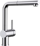 BLANCO 512200 Linus-S, Kitchen Mixer Tap, With Pull-out Spout, Low Pressure, Chrome