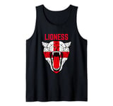 Women's England's Football Lioness English Flag Tank Top