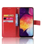 Yhteensopiva Samsung Galaxy A50 / A50s / A30s Wallet Pu -nahkaisen läppäkotelon kanssa korttipaikalla Pehmeä TPU-sisäsuoja