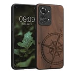 Wooden Case for OnePlus Nord 2T 5G Navigational Compass