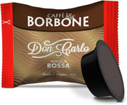 Caffè Borbone Coffee Don Carlo, Red Blend - 100 Capsules For LAVAZZA A MODO MIO