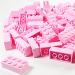 LEGO BRICKS 50 x PINK 2x4 Pin - From Brand New Sets Sent in a Clear Sealed Bag