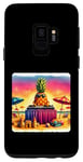 Coque pour Galaxy S9 Ananas Djs At Seaside Celebration. Dj Turntables colorées