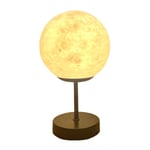 Lampe de Lune 3D Table Chevet à Intensité Variable Petite Chambre Moderne CôTé Lit LED Bureau