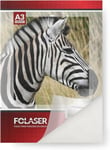 Folaser 50x film autocollant transparent A3 297x 420 mm film laser brillant grand format pour imprimante papier autocollant imprimante laser film polyester transparent brillant autocollant