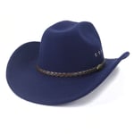 10cm iso lieri Cowboy hattu 2023 Syksy Talvi kihara lieri punk tyyliin iso lierinen miesten ja naisten siisti pyöräilyhattu Western Cowboy hattu